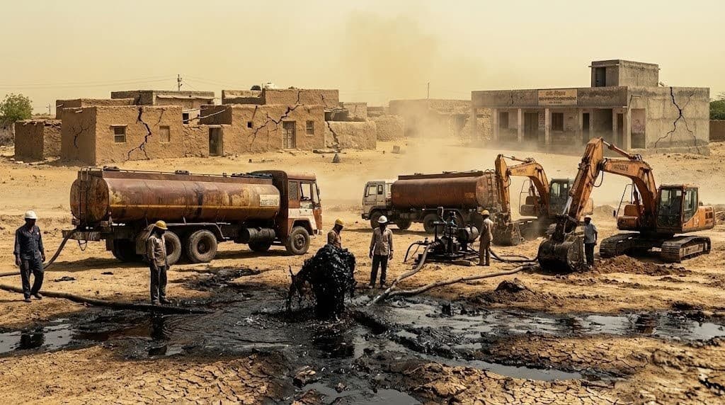 Barmer Crude Oil Leak