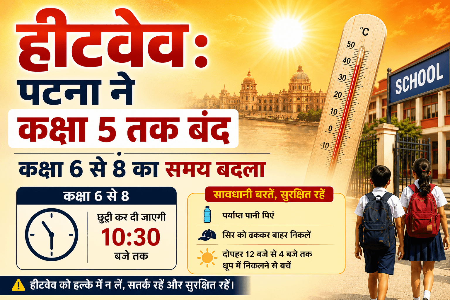 Patna School Closed Heatwave