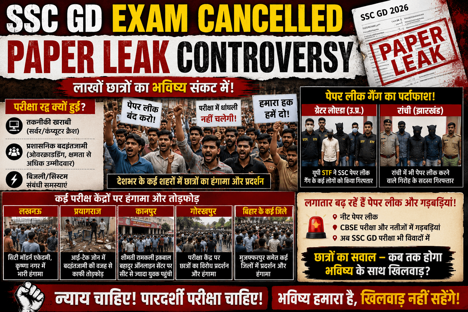 SSC GD Exam Leak