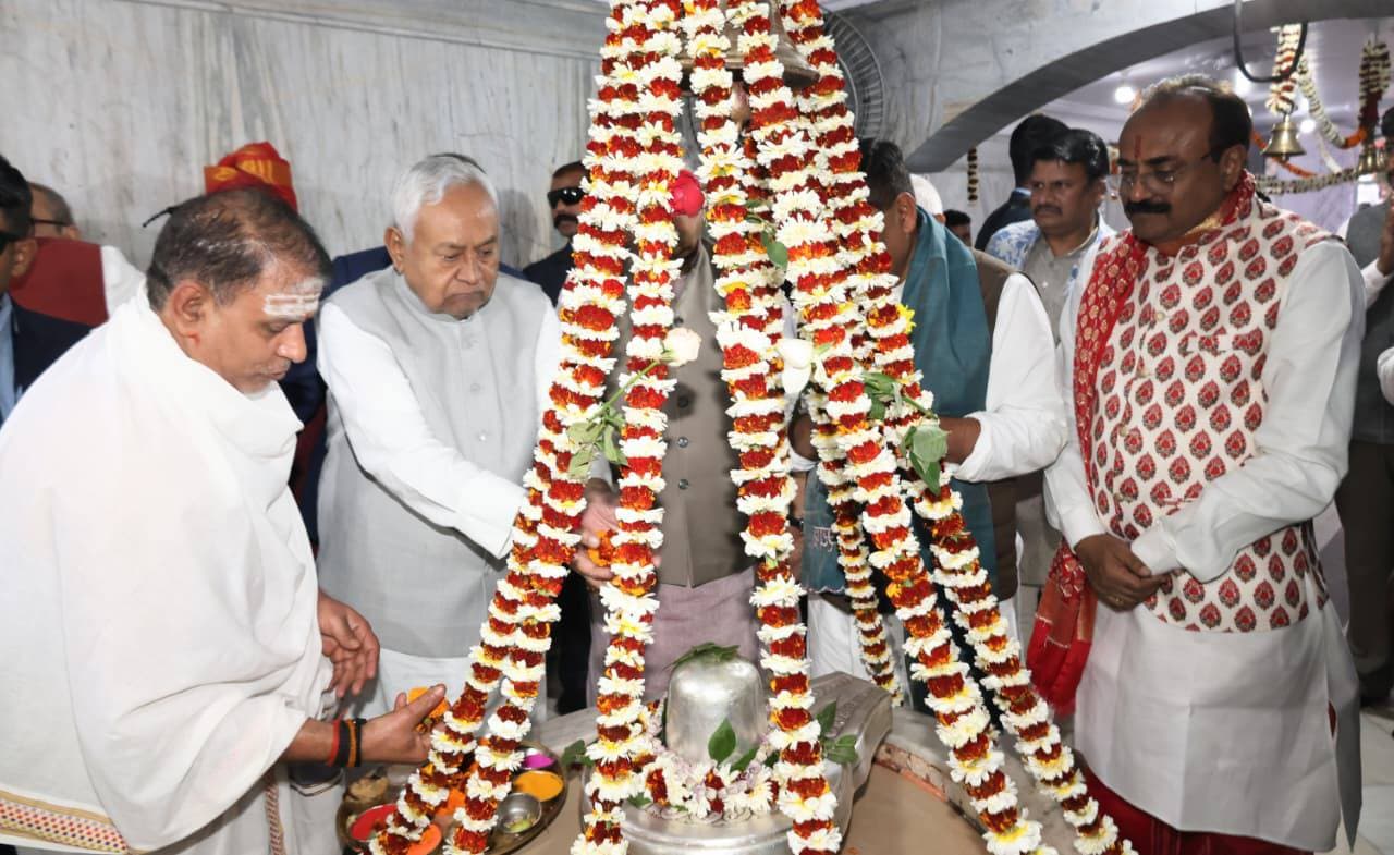Nitish Kumar Maha Shivaratri CM Nitish Kumar at Maha Shivaratri Shobha Yatra in Patna