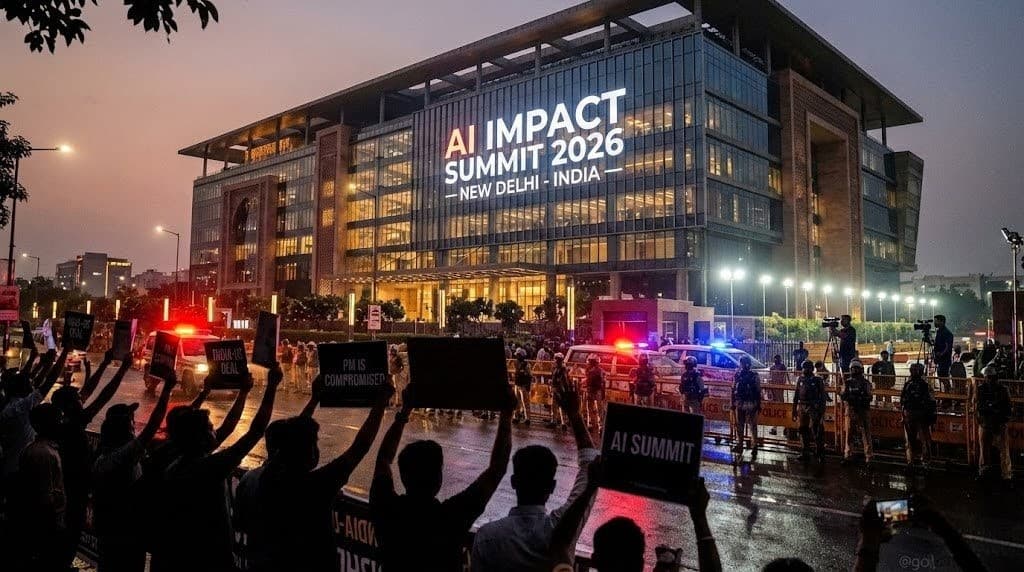 Congress Protest in AI Summit